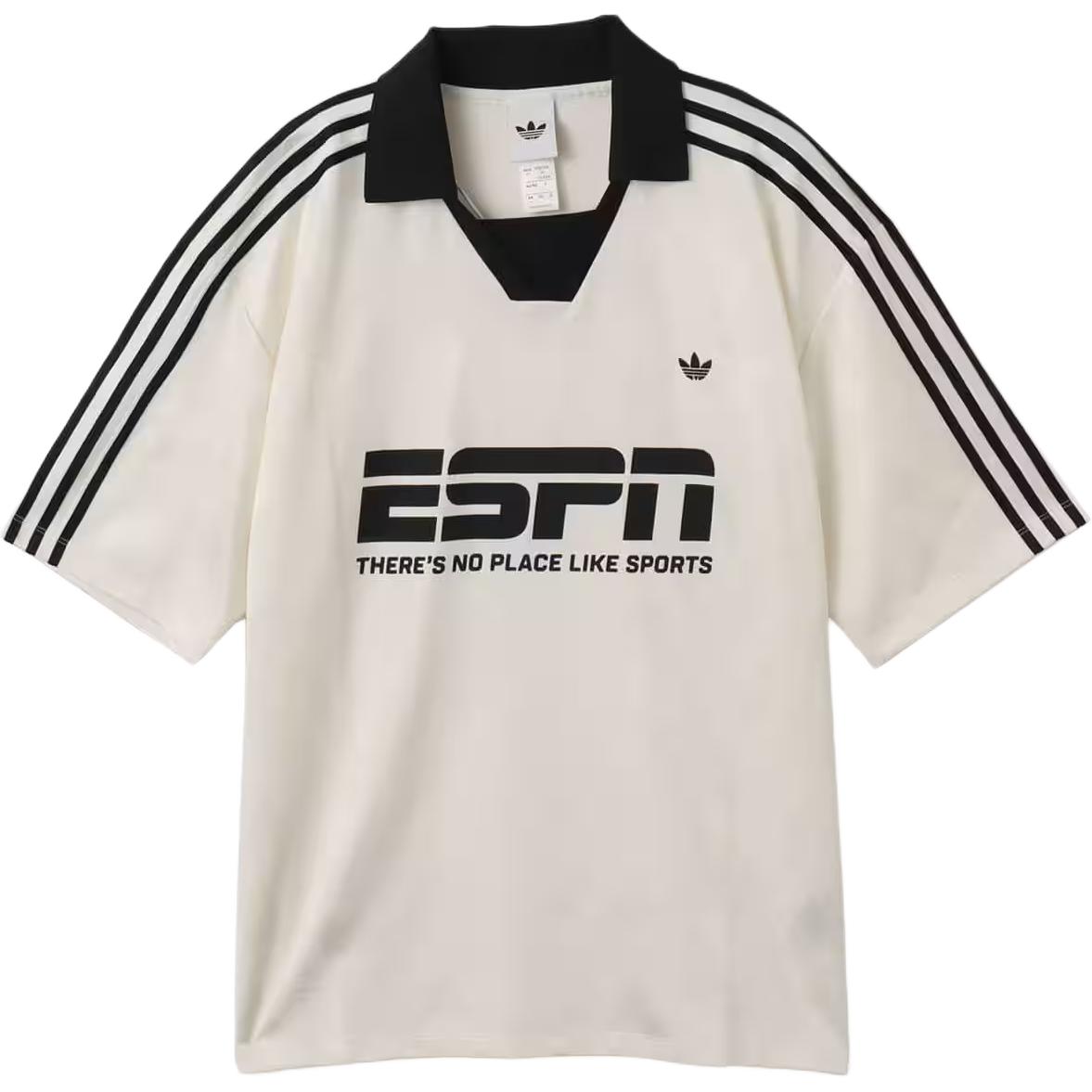 Adidas Originals stripe collared T-shirt