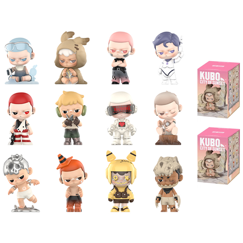 POP MART KUBO Sunset City Collection Figure Mystery Boxes Single Mystery Box/Full Box 12 Pcs