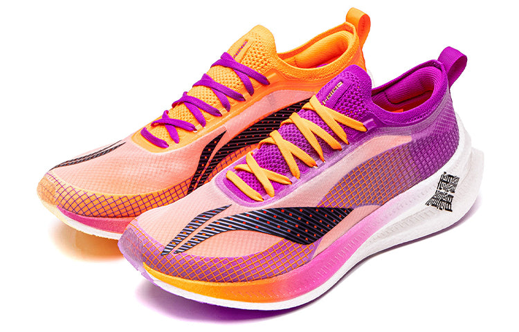 LiNing Feidian 2 Elite Running Shoes Women's 'Purple Orange' - Kicksown store