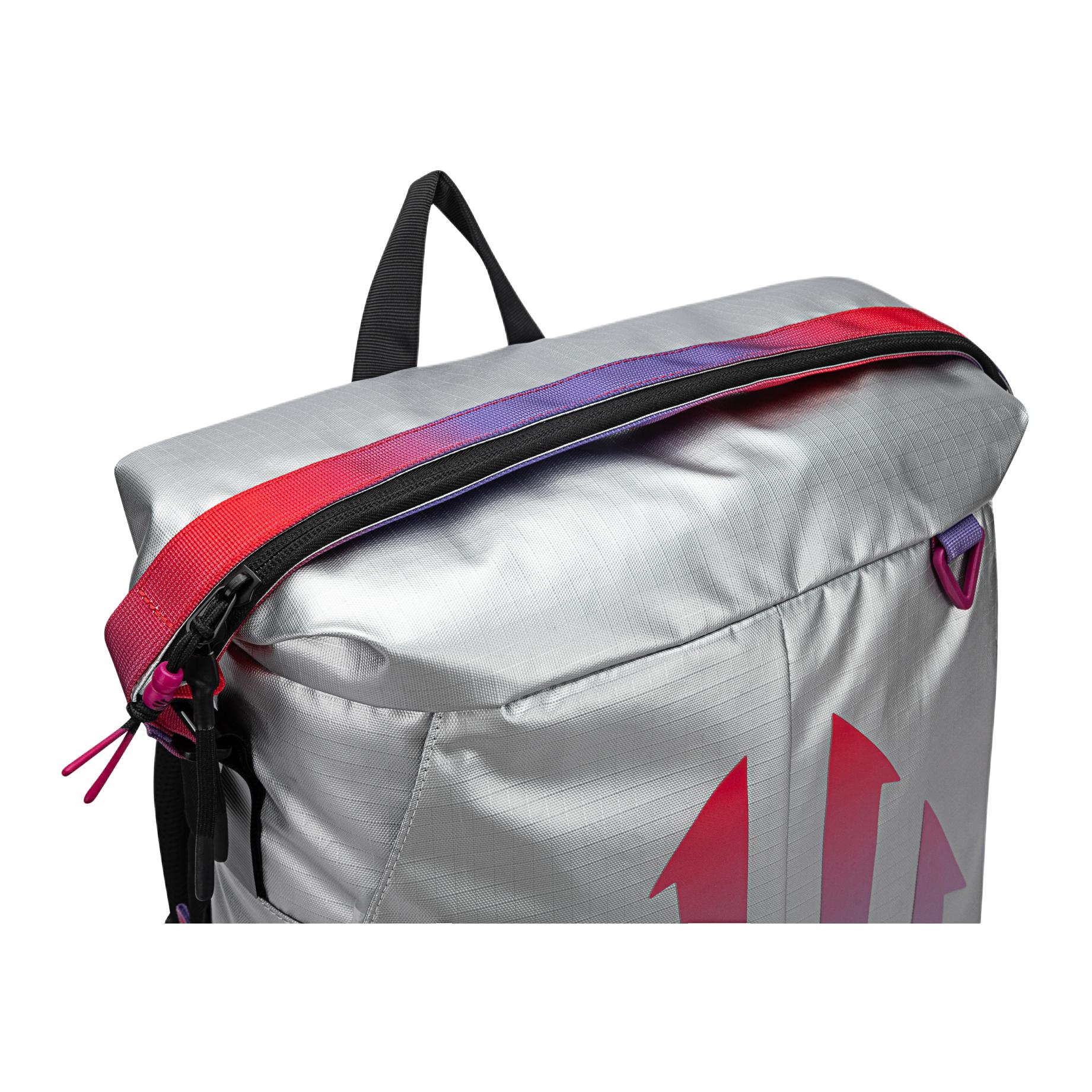 Anta Kai Series PU Rainbow Backpack Black Silver