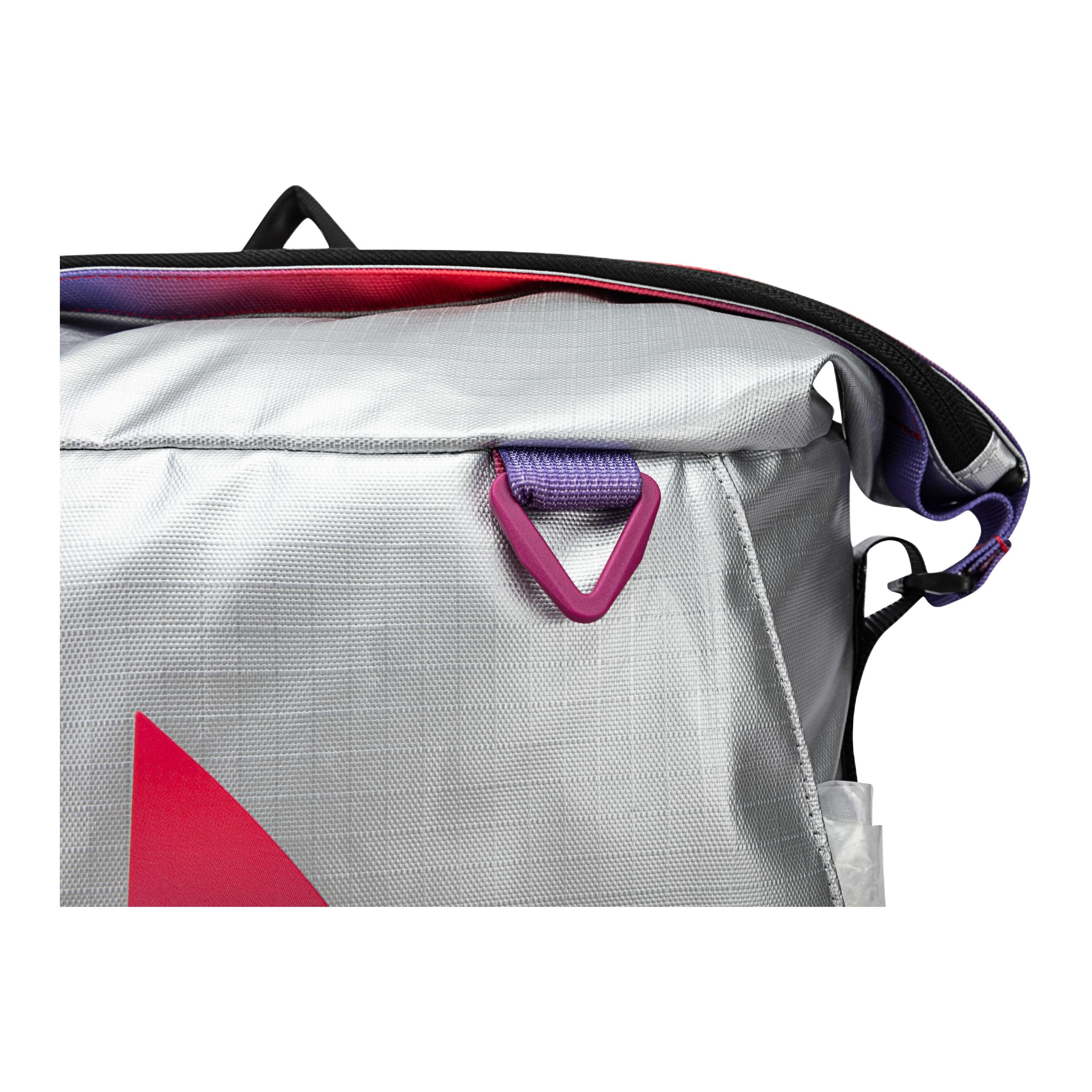 Anta Kai Series PU Rainbow Backpack Black Silver