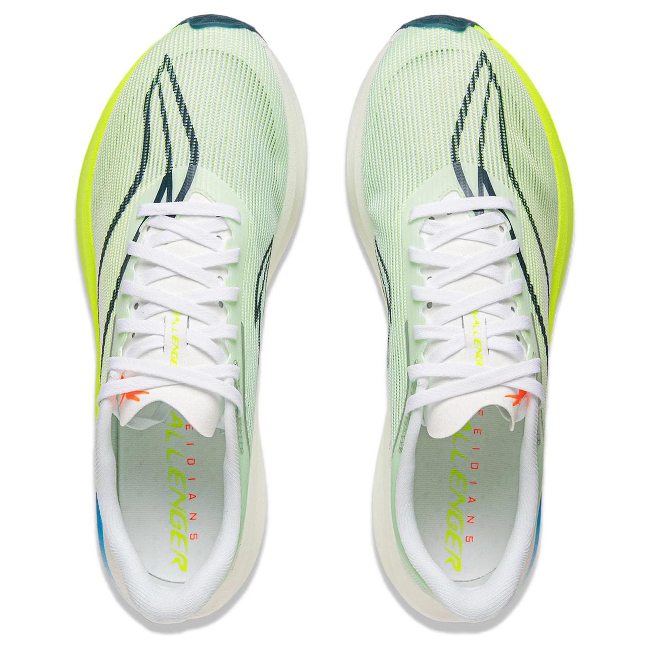 LINING Feidian 5 Challenger Running Shoes 'Standard White Fluorescent Bright Green' - Kicksown store