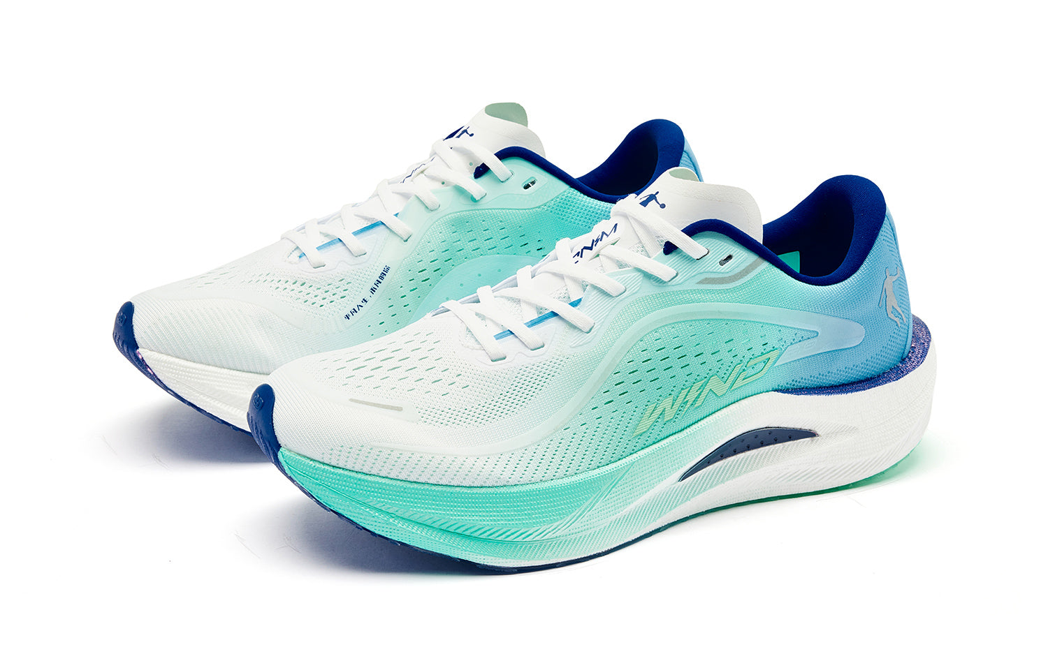 QIAODAN Wind-Running 2.0 Running Shoes 'Smart Green Sea Salt Blue'「Women」