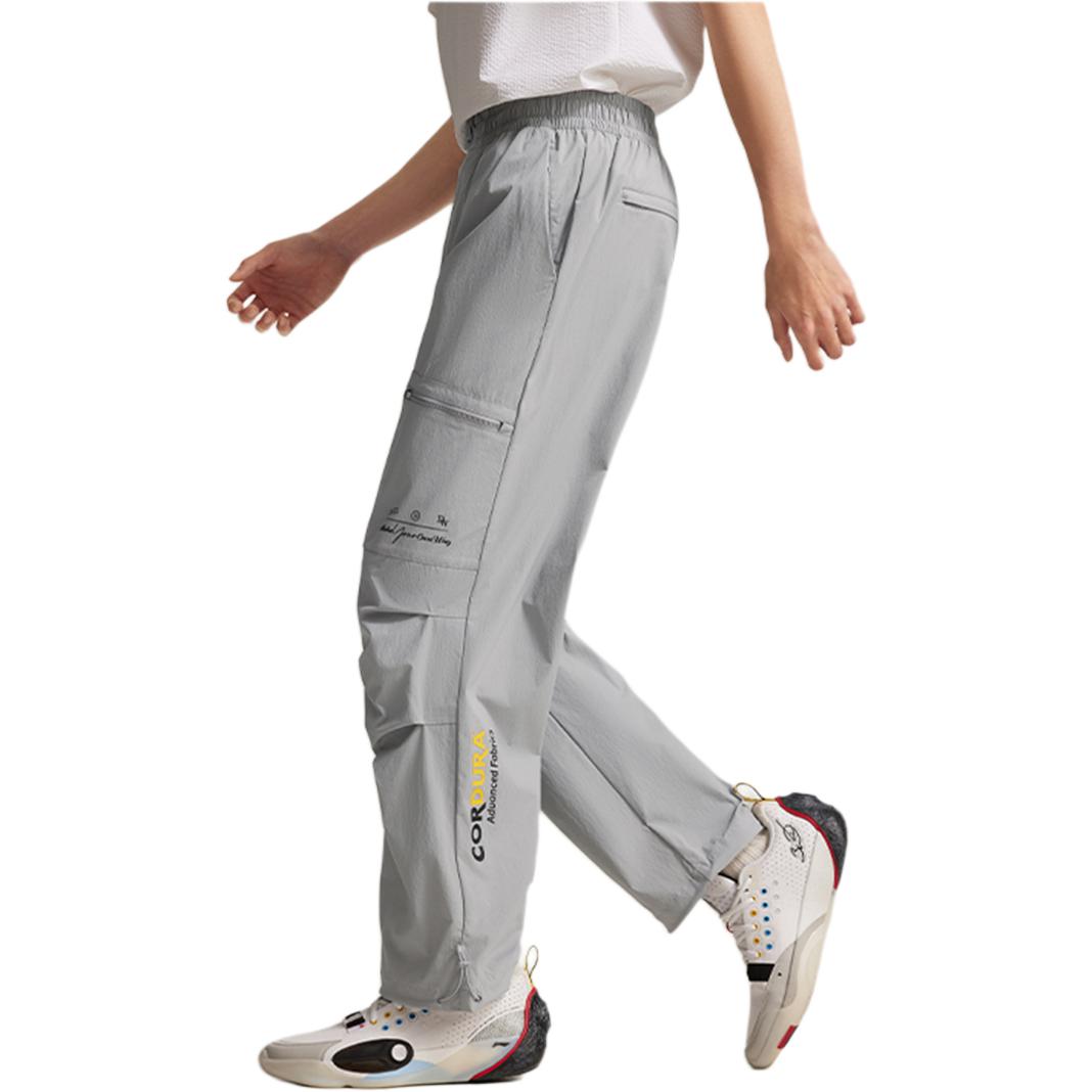 LiNing Knitted Sports Pants Men's Geologic Gray - Kicksown store