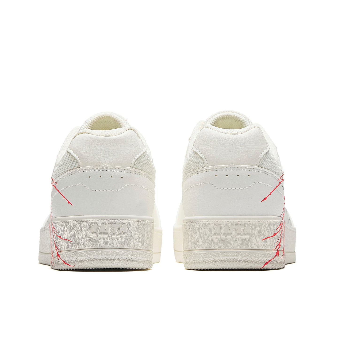 Anta Skateboard Shoes 'White Red Silver'