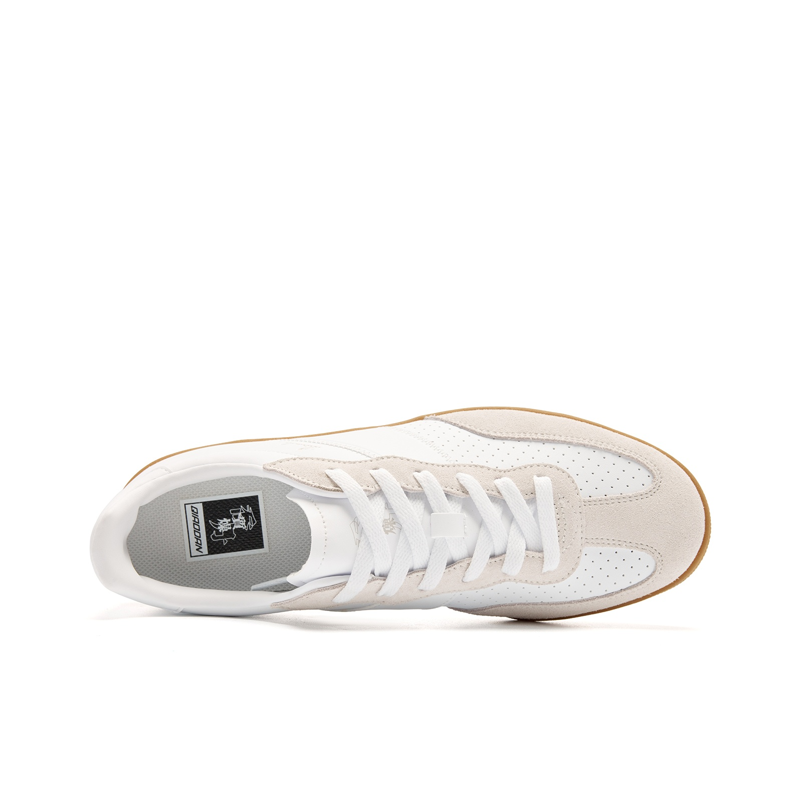 QIAODAN Wave Skateboard Shoes 'Jordan White Light Gray'