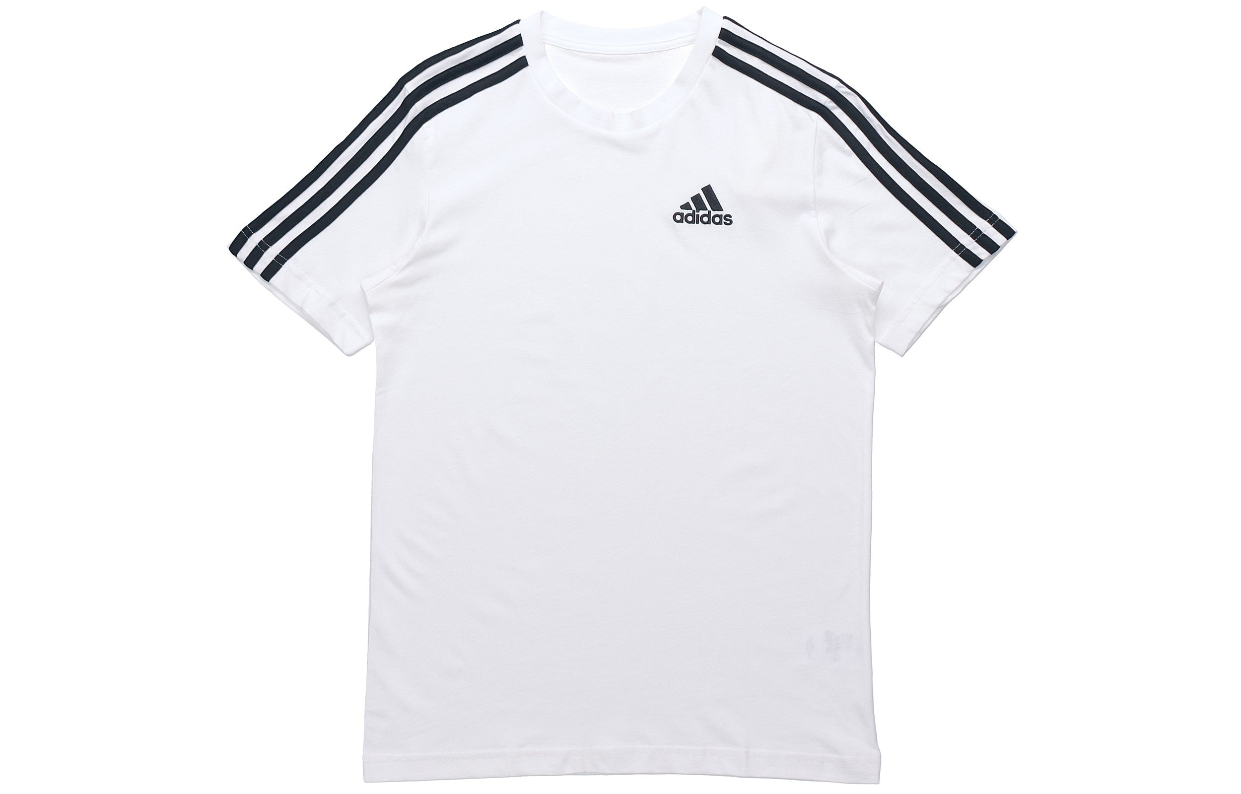 アディダス エッセンシャルズ 3ストライプス Tシャツ 'ホワイト'