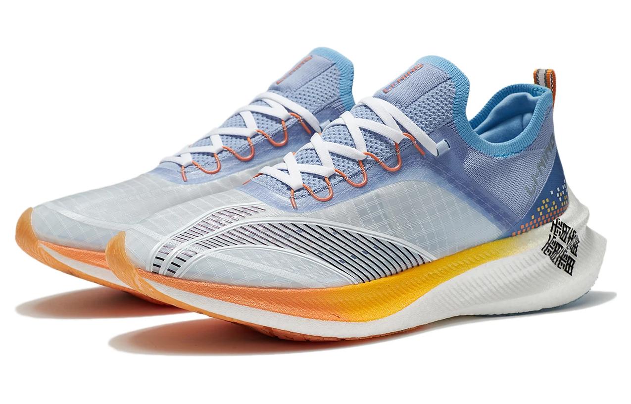 LINING Feidian Challenger Running Shoes 'Standard White New Aurora Blue' - Kicksown store