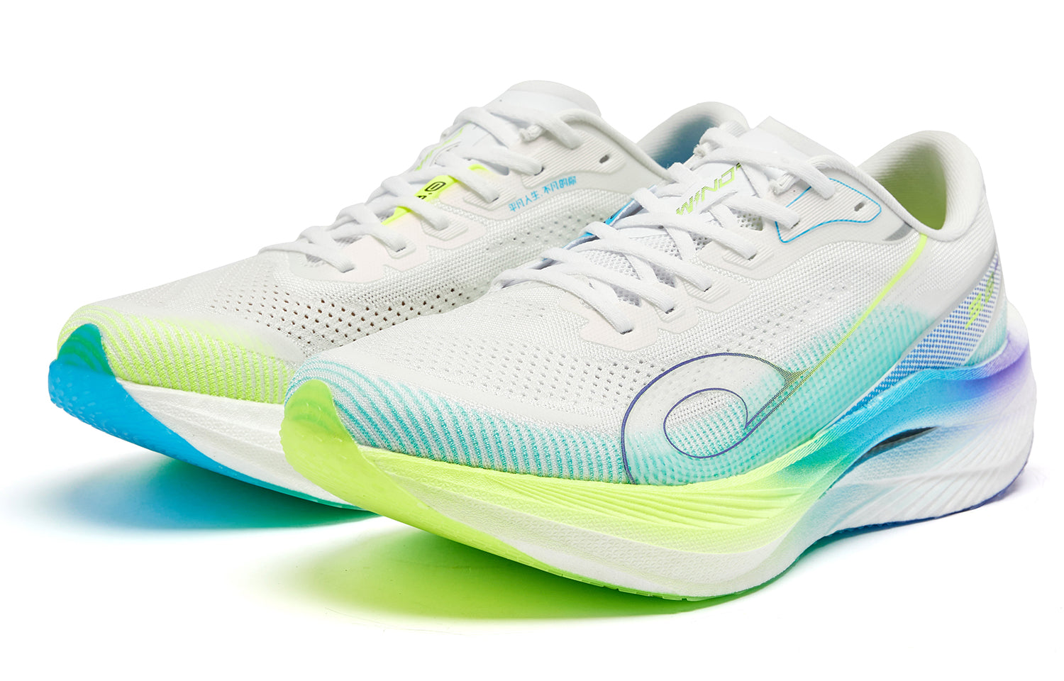 QIAODAN Wind-Running 3.0 PRO Running Shoes 'White Green'
