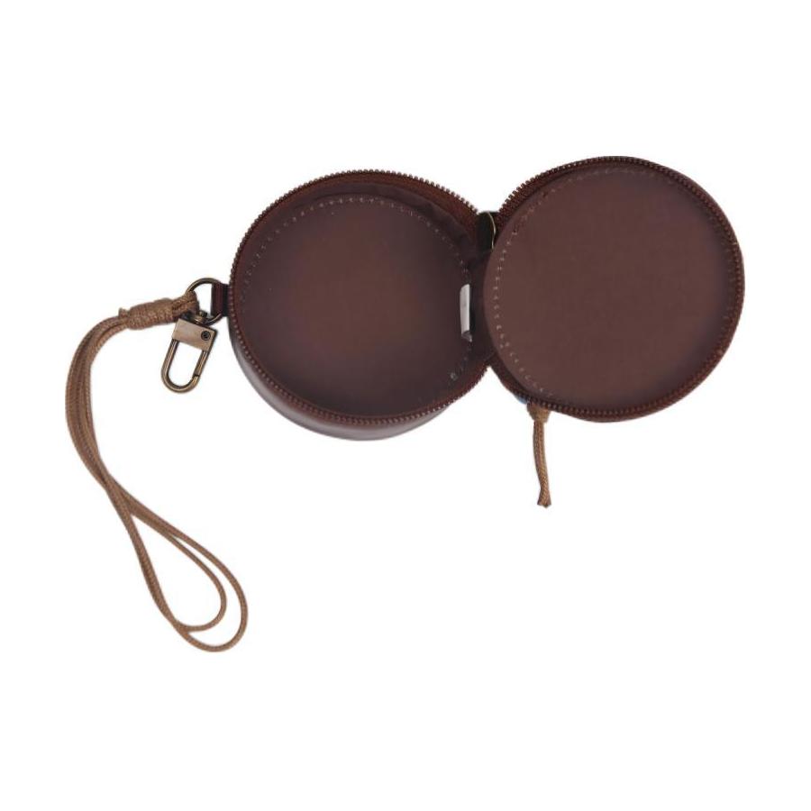 Anta Small Litchi Grain PU Leather Wallet Chestnut Brown