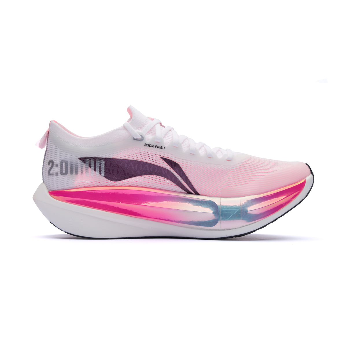 LiNing Feidian 7 ELITE 'White Fluorescent Lotus Pink'