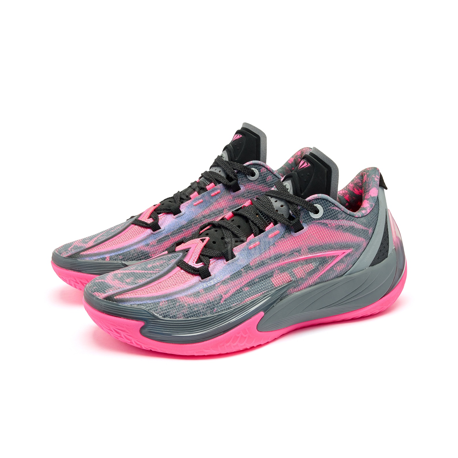 QIAODAN Venom Fangs 3.5 'Coal Gray Neon Pink'
