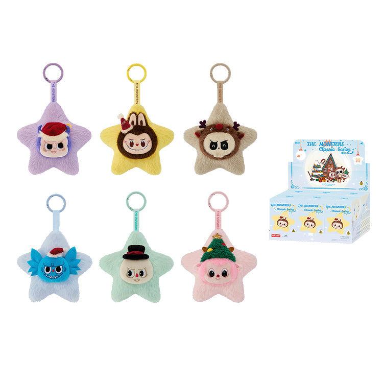 POP MART THE MONSTERS Classic Collection Shiny Plush Pendant Mystery Boxes