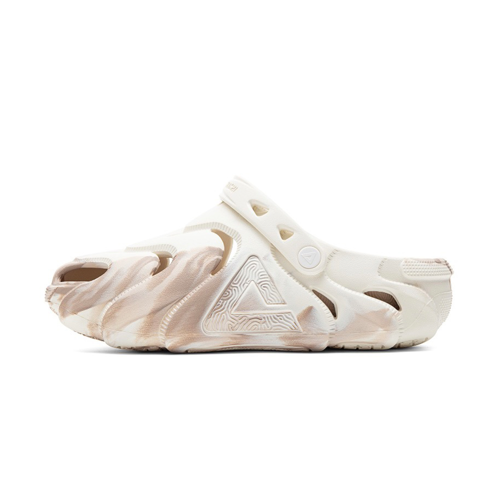 Peak Kunpeng Slippers ‘White and Brown’ - Kicksown store