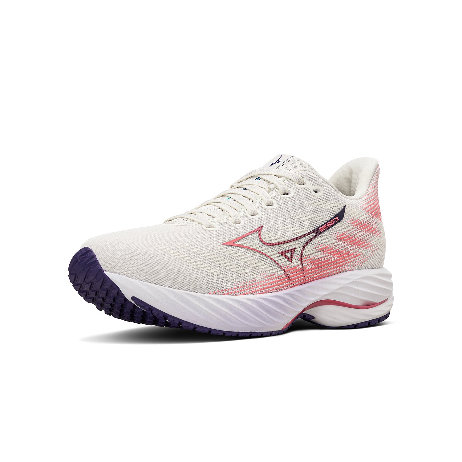 Mizuno Wave Rider 28 'Snow White Camellia Rose' Women