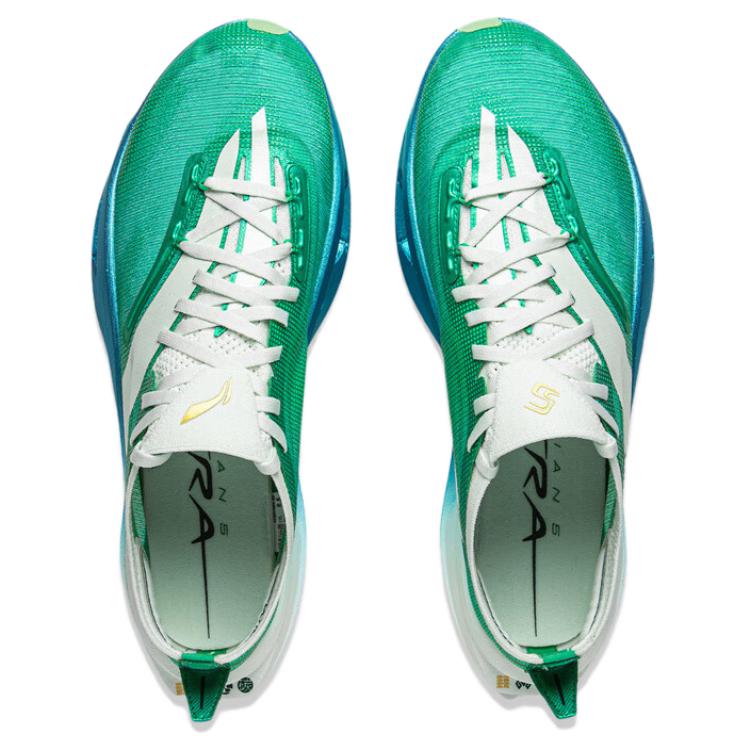LiNing Feidian 5 ULTRA Running Shoes 'Green White Blue'