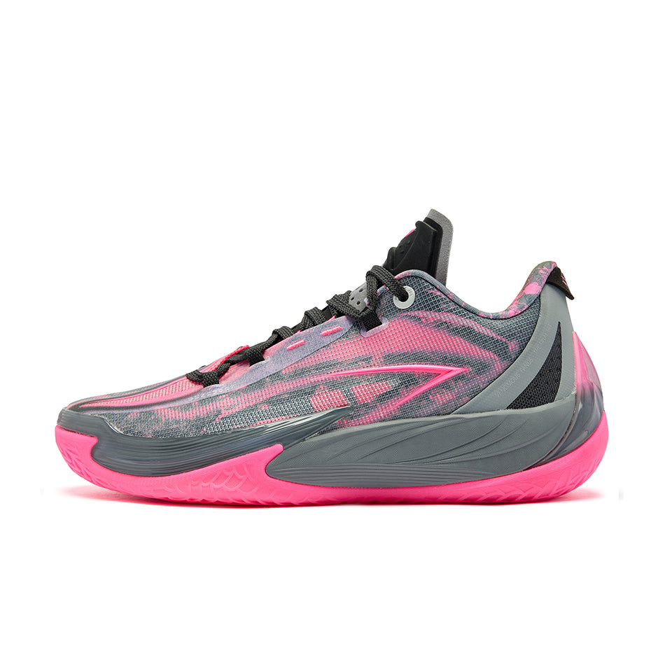 QIAODAN Venom Fangs 3.5 'Coal Gray Neon Pink'