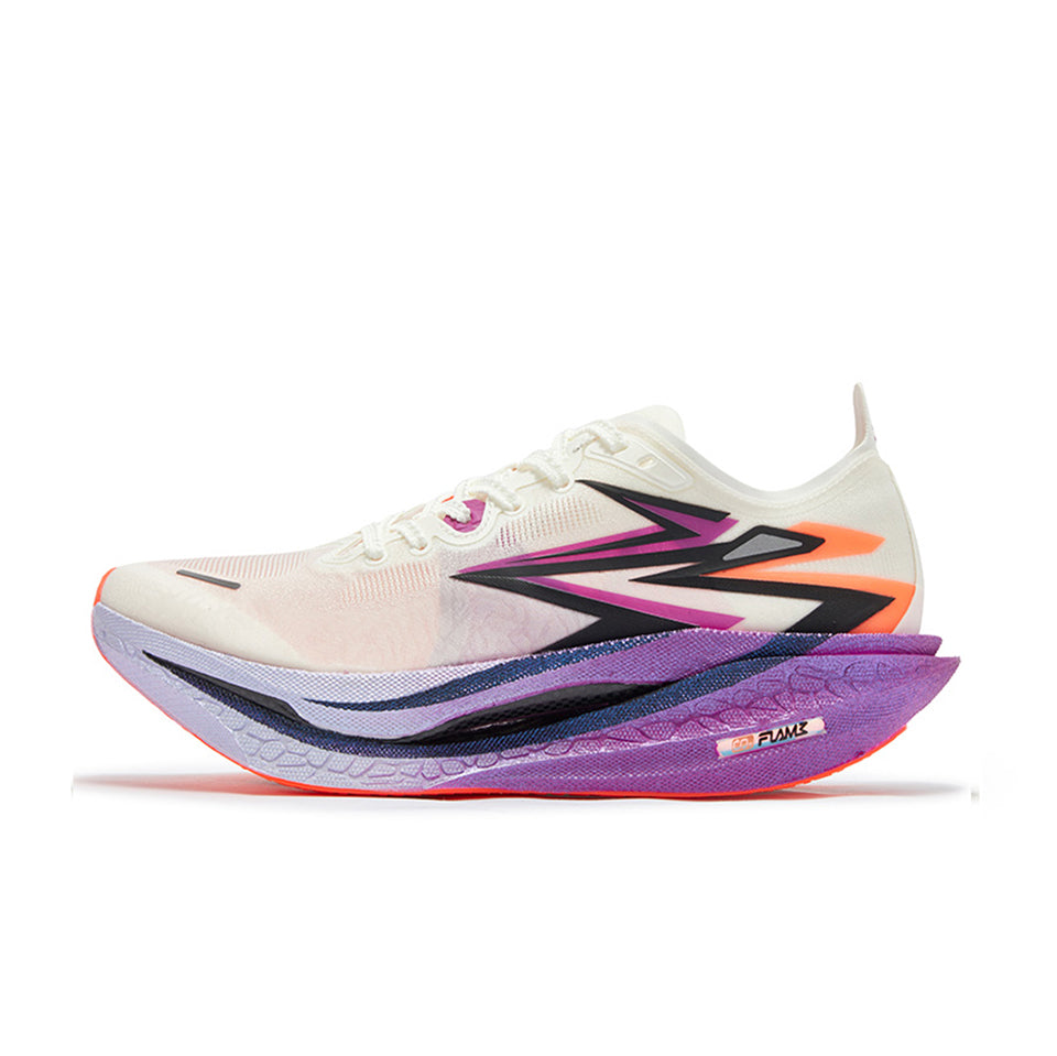 361° Flame 4 Running Shoes 'White Purple'