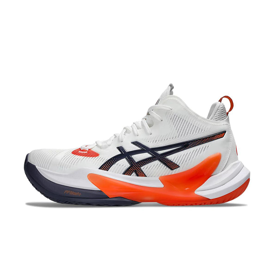 ASICS RISE 2バレーボールシューズ ホワイト/オレンジ/ネイビ より高く、よりパワフルに『ASICS METARISE 2』1月23日（木）発売
