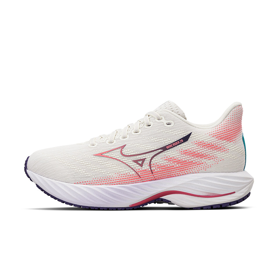 Mizuno Wave Rider 28 'Snow White Camellia Rose' Women