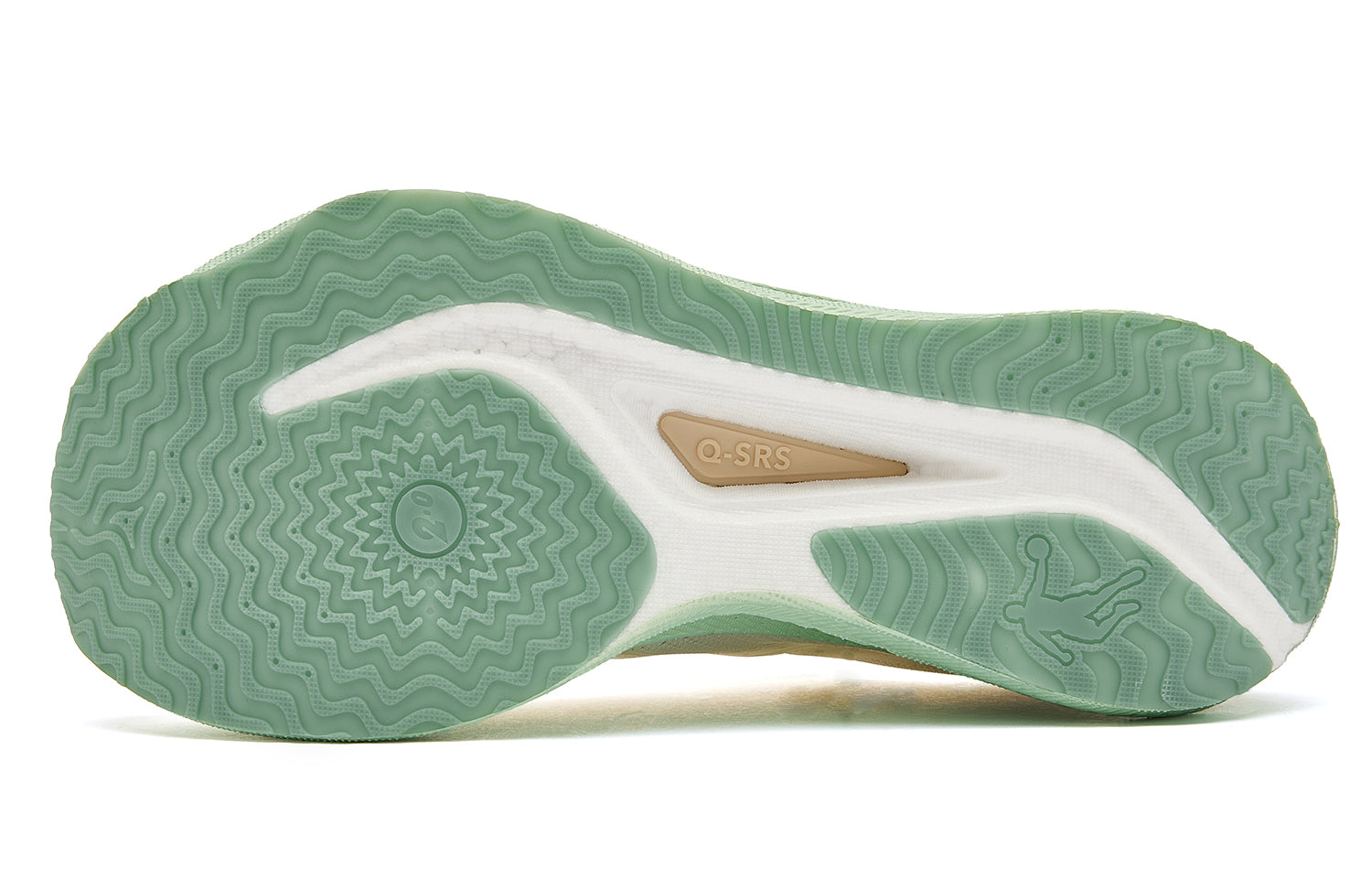 QIAODAN Wind-Running 2.0 Running Shoes 'Ivory Jade Green'「Women」