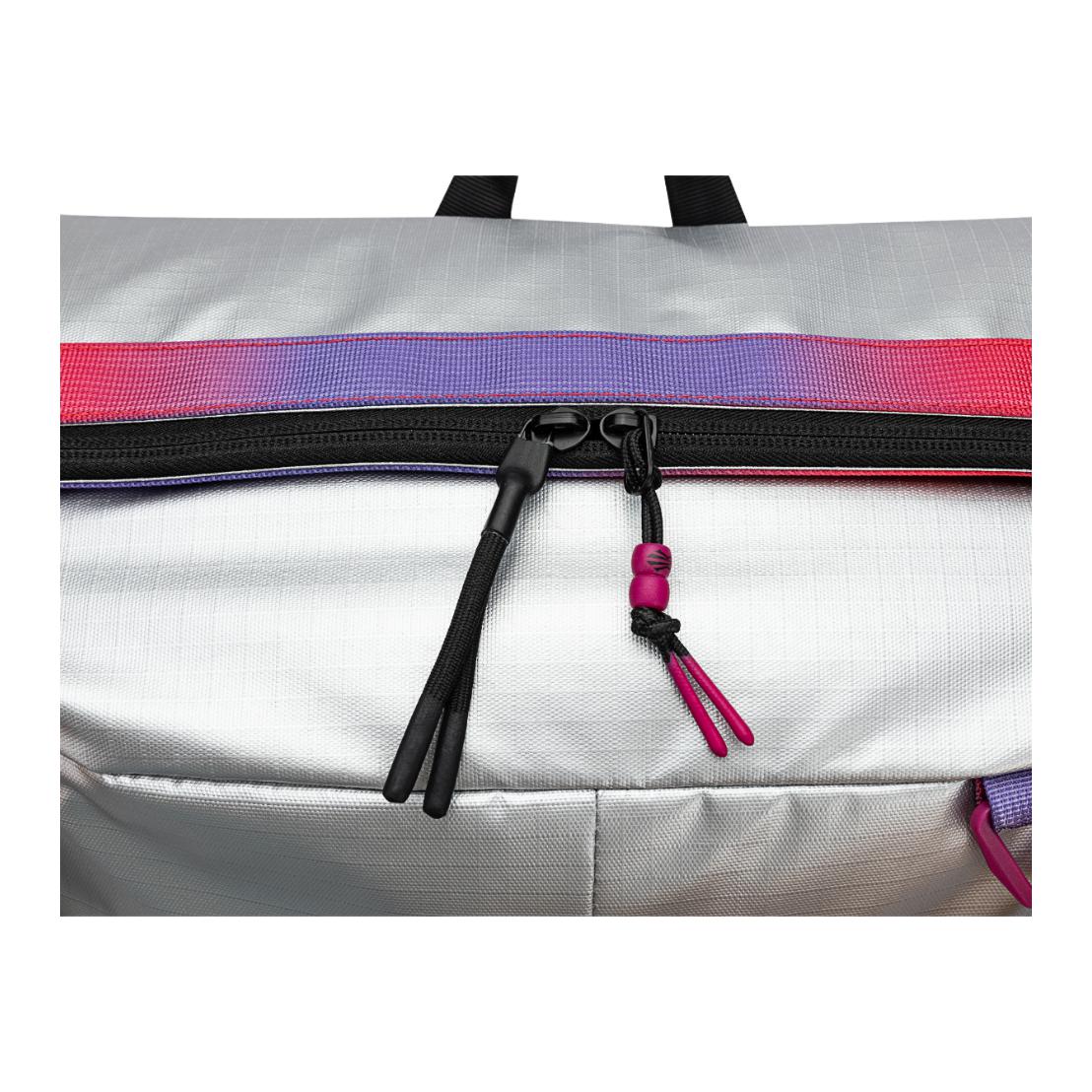 Anta Kai Series PU Rainbow Backpack Black Silver