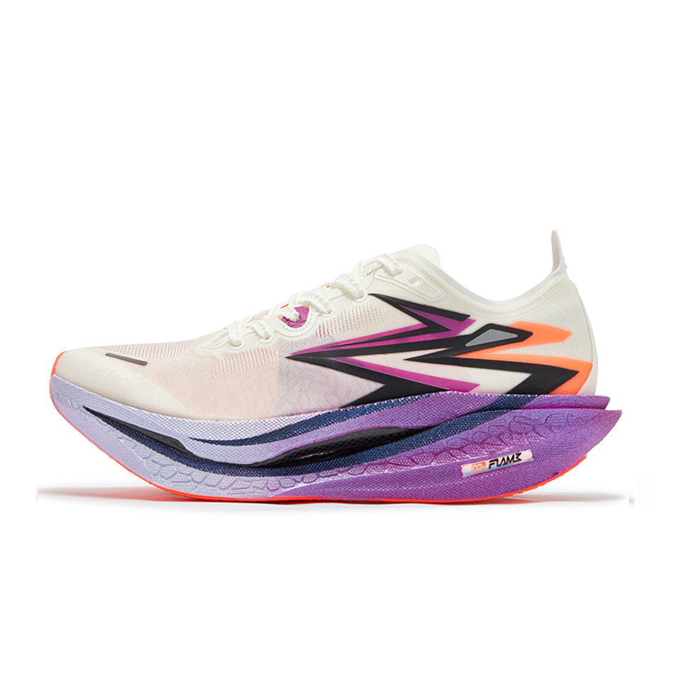 361° Flame 4 Running Shoes 'White Purple'