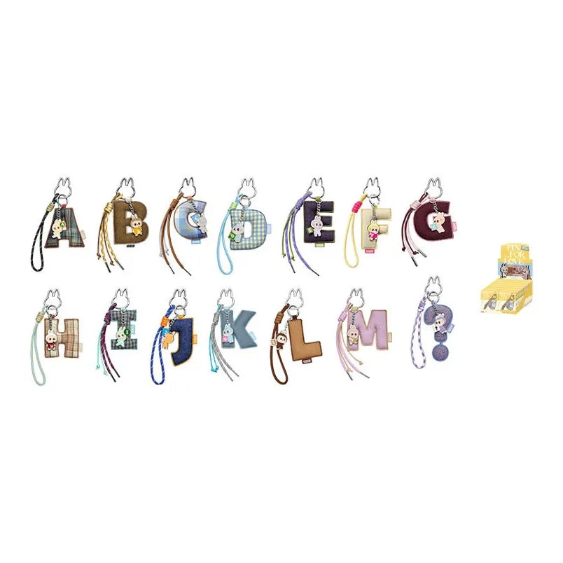 the monsters labubu Labubu Pin for Love Series Letter Pendant Blind Box N-Z Blind Box