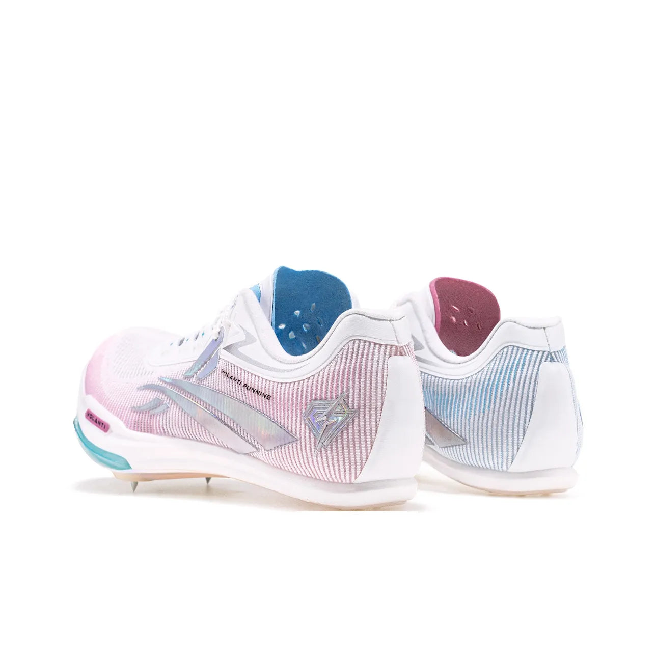 Volanti 911 Rocket Air Cushion Spike Shoes 'Blue/Pink Mismatch'
