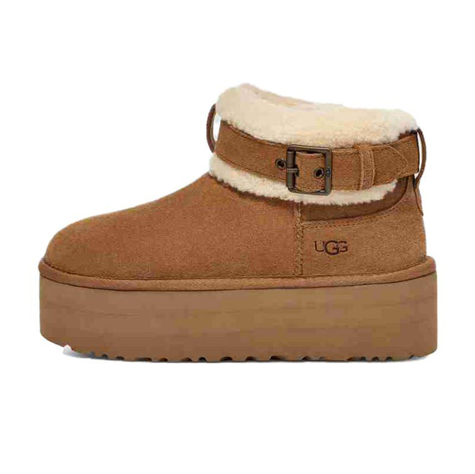 UGG Classic Ultra Mini Belted Roller Boot 'Chestnut' Womens