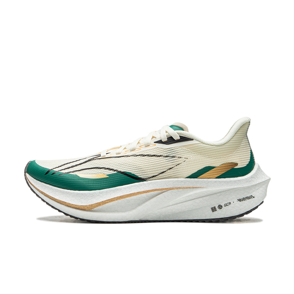 LINING Feidian 4 Challenger Running Shoes Women's 'Beige Green' - Kicksown store