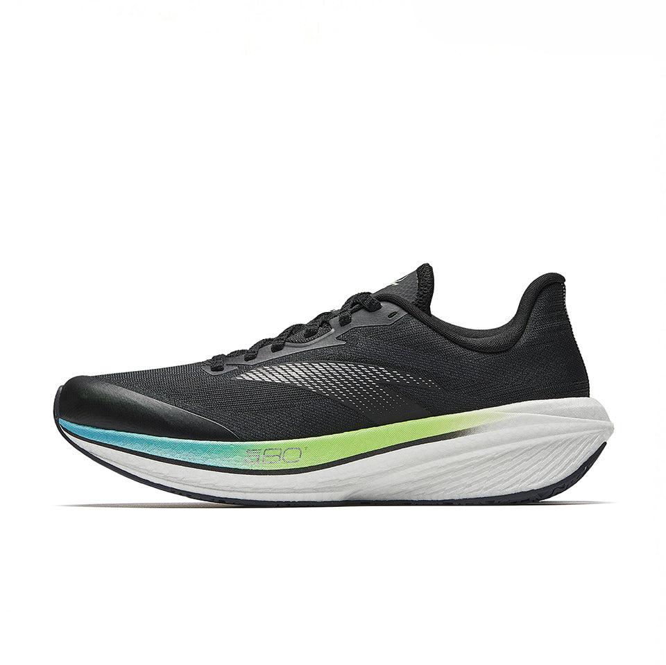 Anta Zone 2 80 Running Shoes 'Black Green Silver'