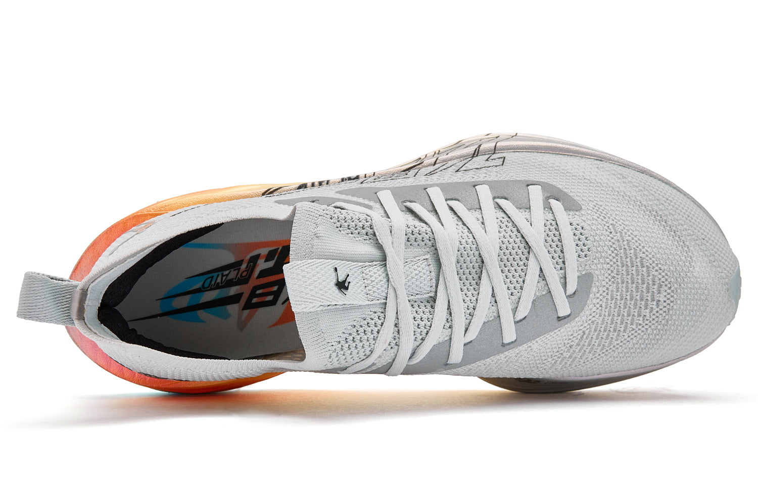 QIAODAN Feiying PLAID 1.5 Running Shoes 'Gray Silver Jelly Orange'「Women」