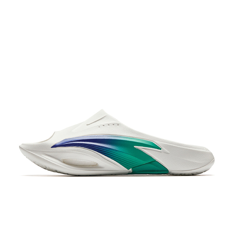 ANTA Slippers Nitrogen Bubble 'White Blue Green' - Kicksown store