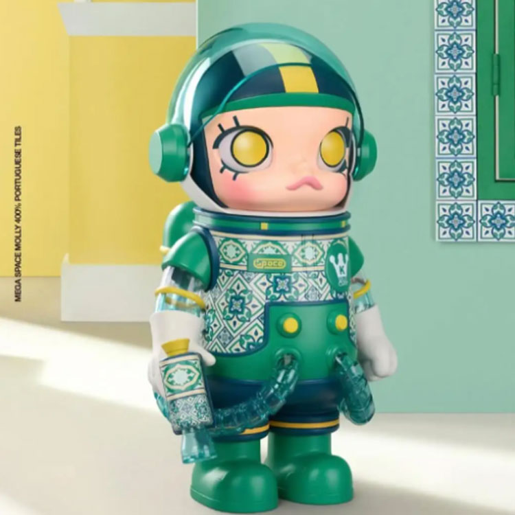 POP MART Macau Limited Mega Space Molly Porcelain Painting