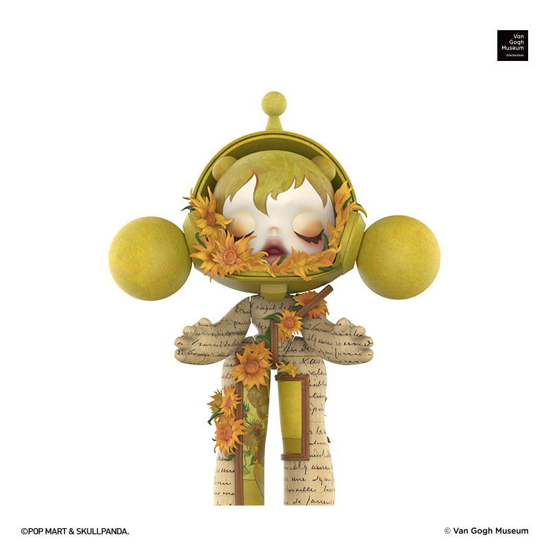 POP MART 1000% SKULLPANDA Van Gogh Museum Sunflower