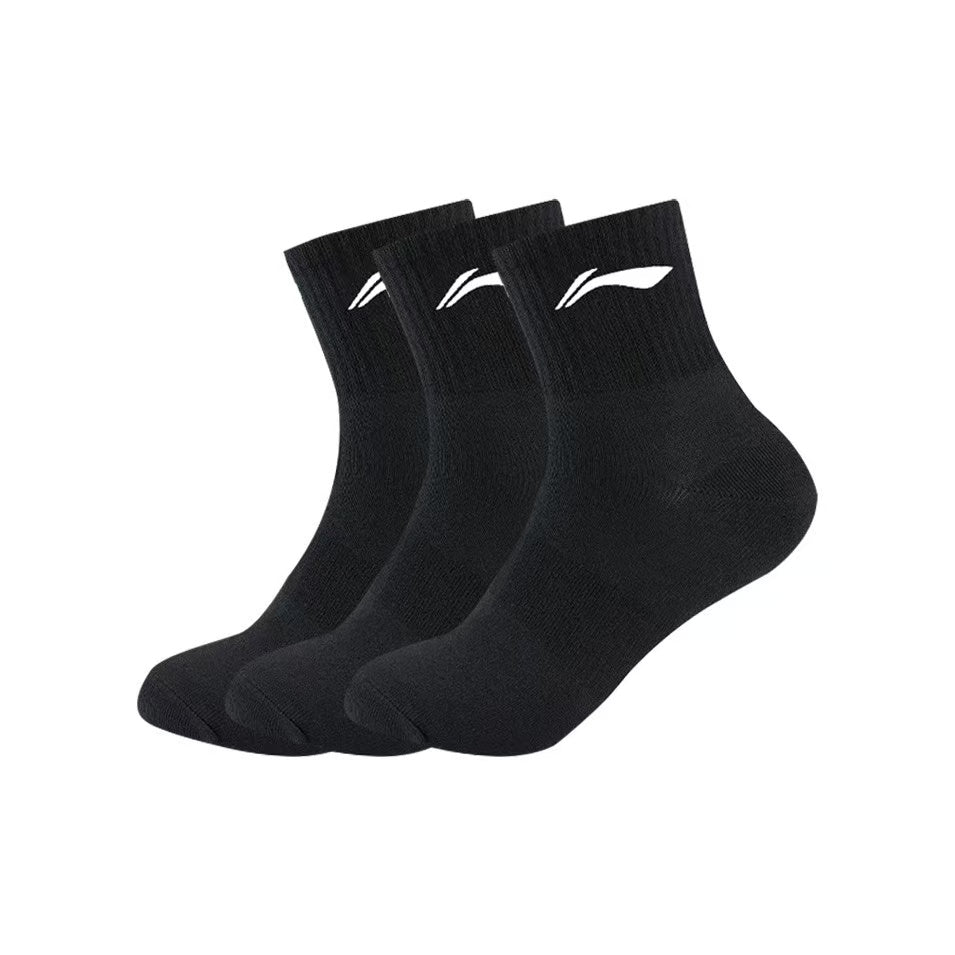 LiNing Socks for Running/Basketball/Sprots  'White/Black/Grey'