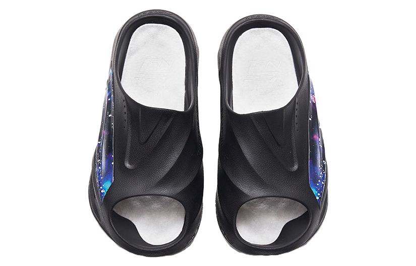 ANTA Slippers Nitrogen Bubble 'Black Purple' - Kicksown store