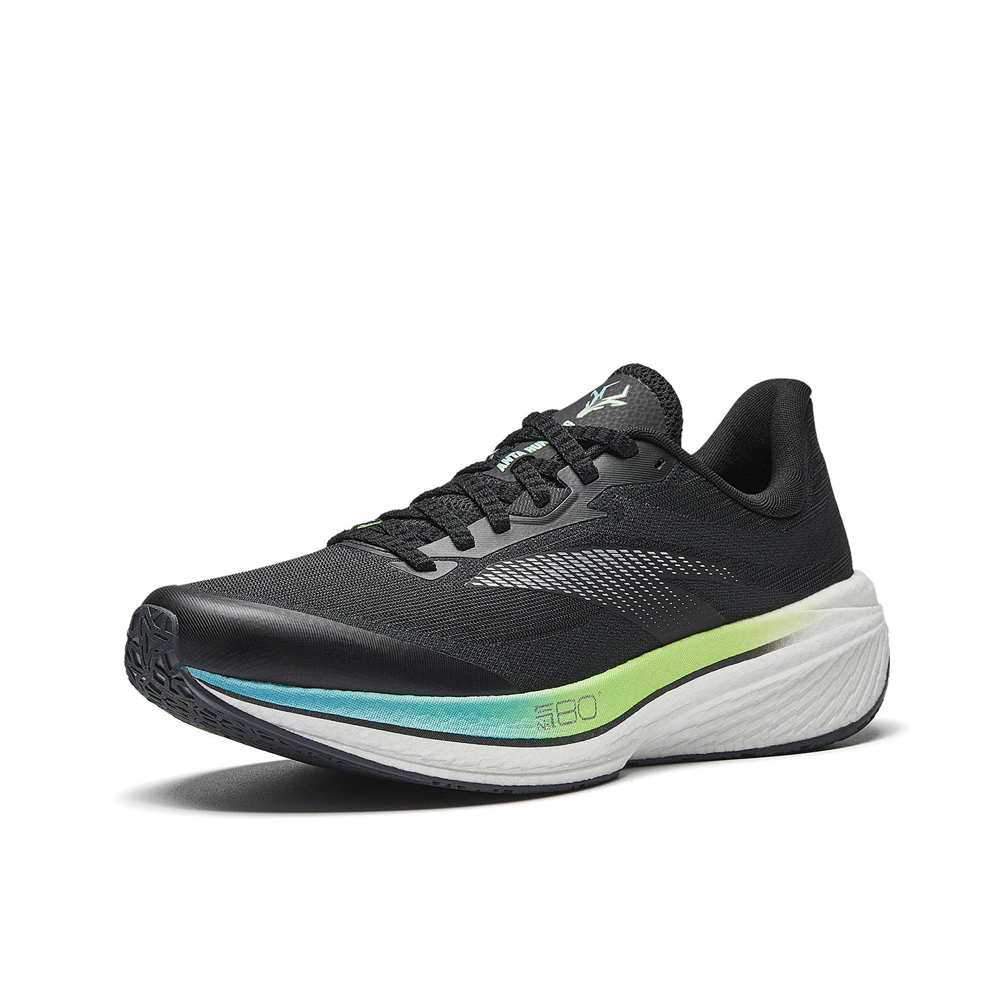 Anta Zone 2 80 Running Shoes 'Black Green Silver'
