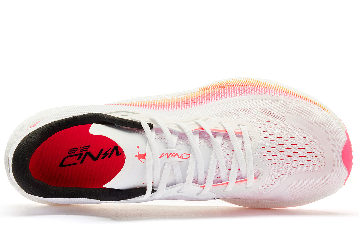 QIAODAN Wind-Running 2.0 Running Shoes 'Jordan White Fluorescent Flying Shadow Pink'「Women」