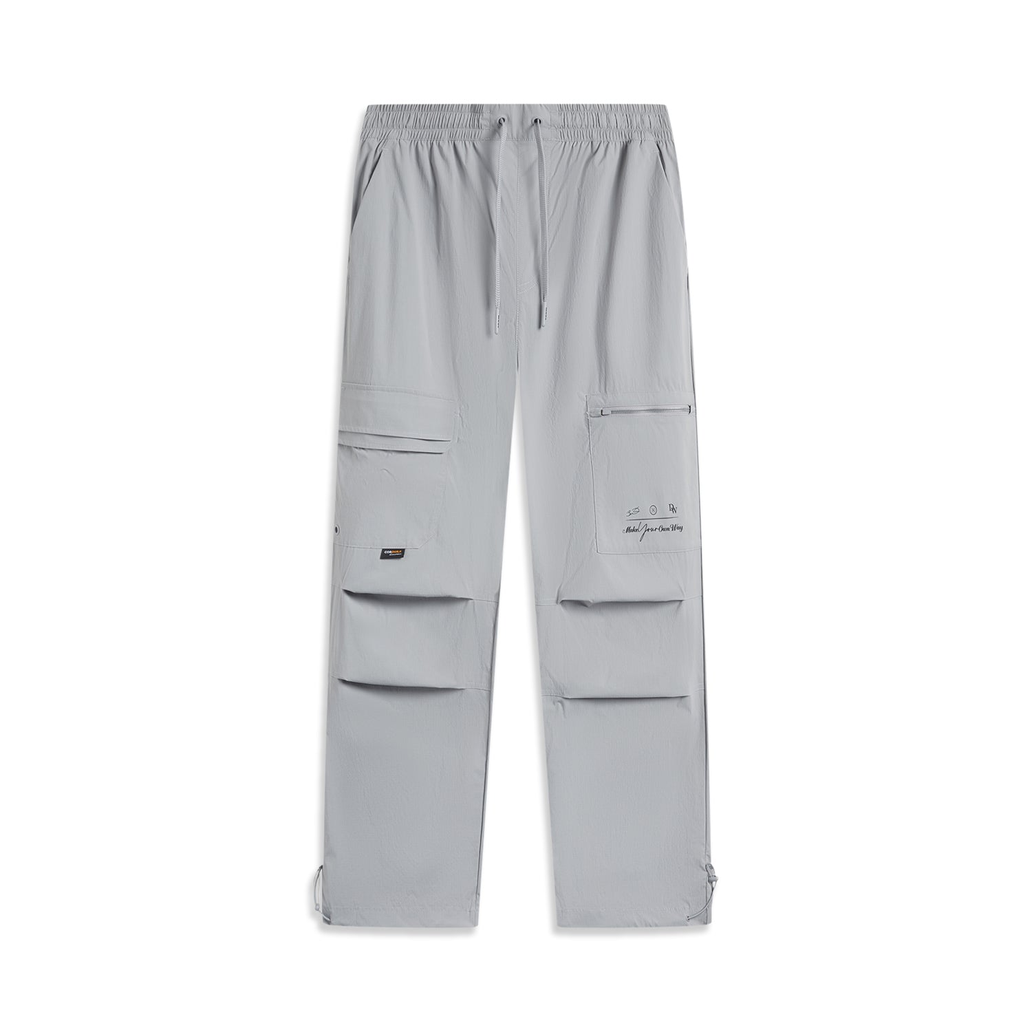 LiNing Knitted Sports Pants Men's Geologic Gray - Kicksown store