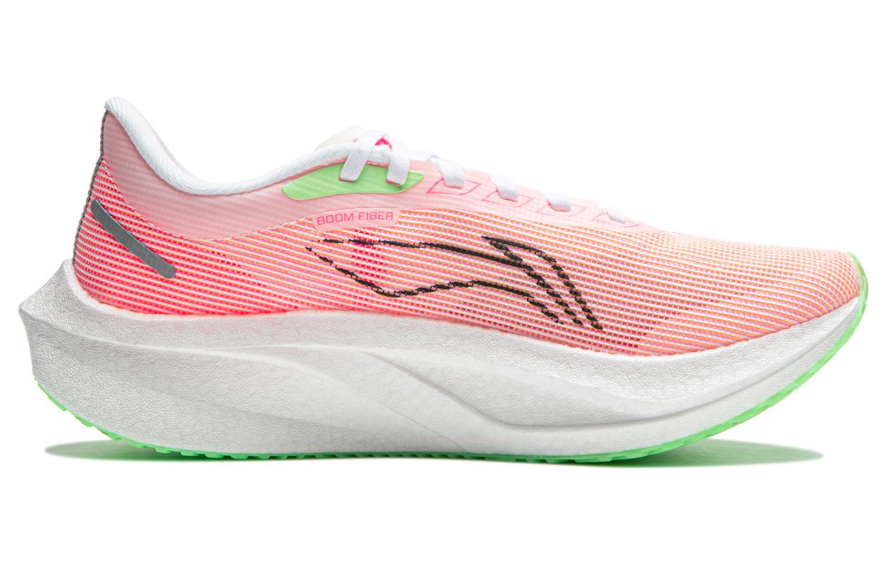 LINING Feidian 4 Challenger Running Shoes Women's 'Pink White Orange' - Kicksown store