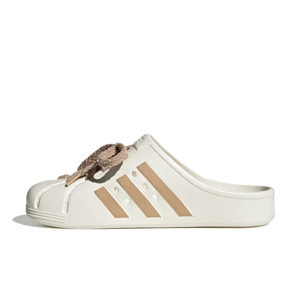 Adidas  Adilette Clogs 'White Brown'