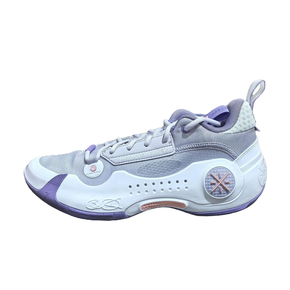 LiNing Way of Wade 10 Low ‘Grey White Purple’ - Kicksown store