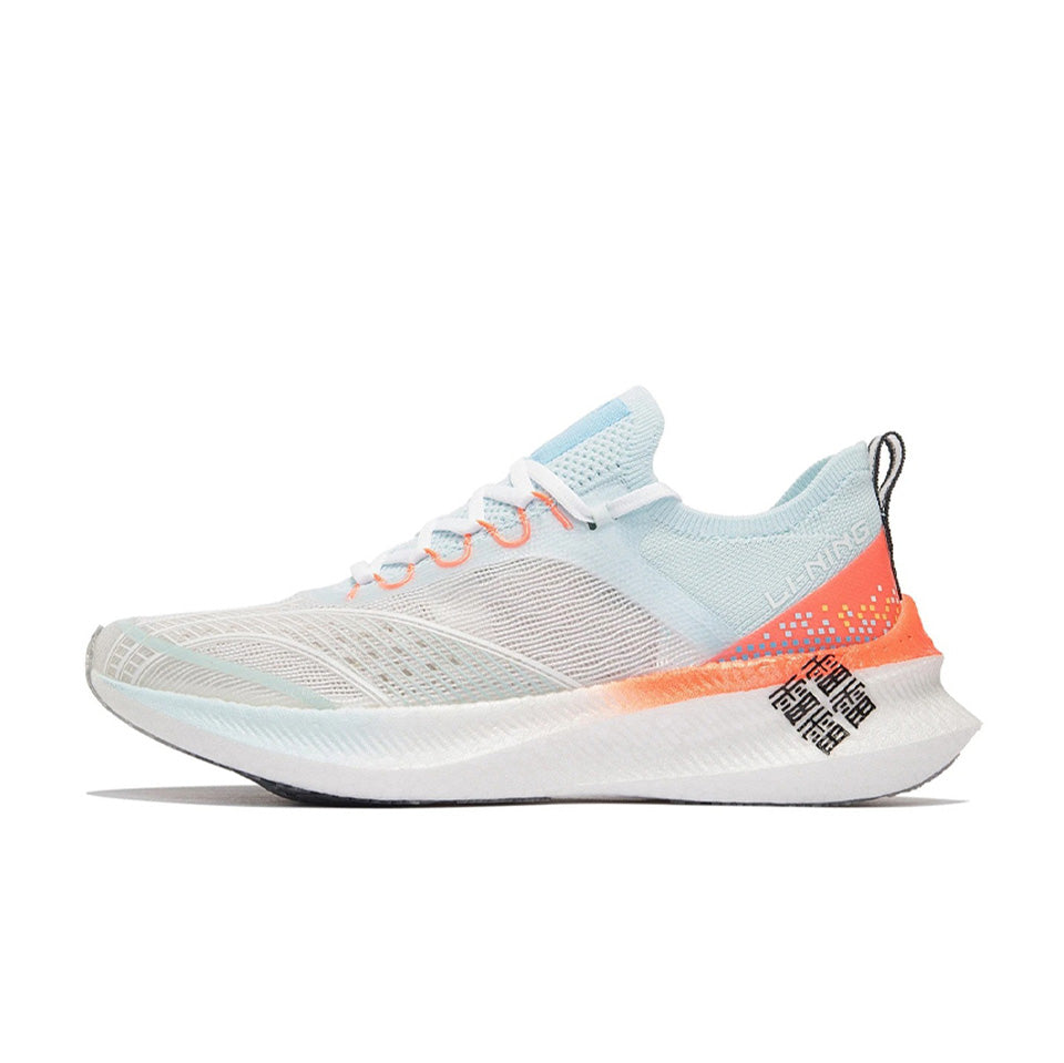 LiNing Feidian Challenger Running Shoes Women's 'White Blue Orange' - Kicksown store