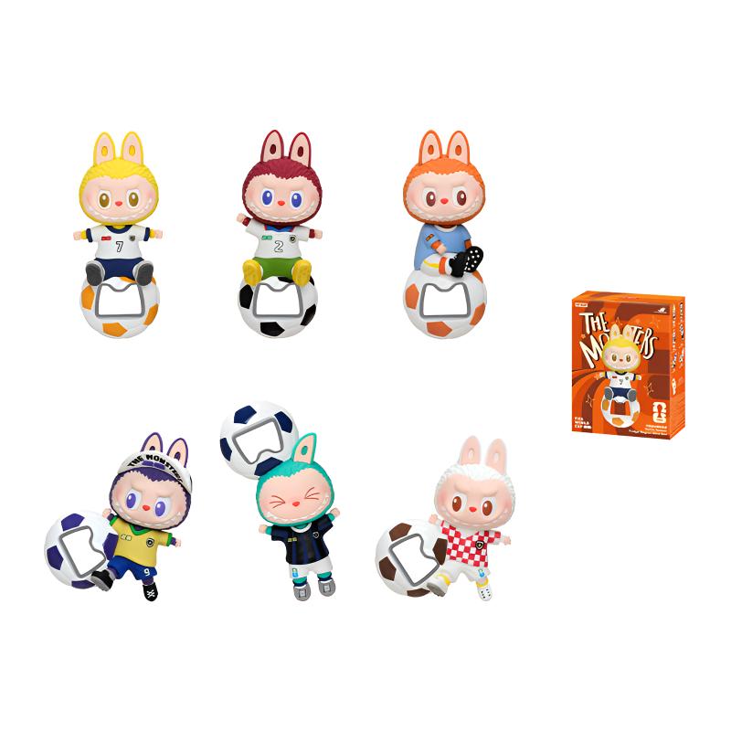 POP MART THE MONSTERSxFIFA SERIES Bottle Opener Fridge Mystery Box