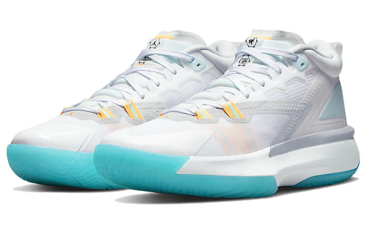 シューズ(男性用) Jordan Zion 1 White Dynamic Turquoise Air Jordan Zion 1 Pf 'White Dynamic Turquoise'