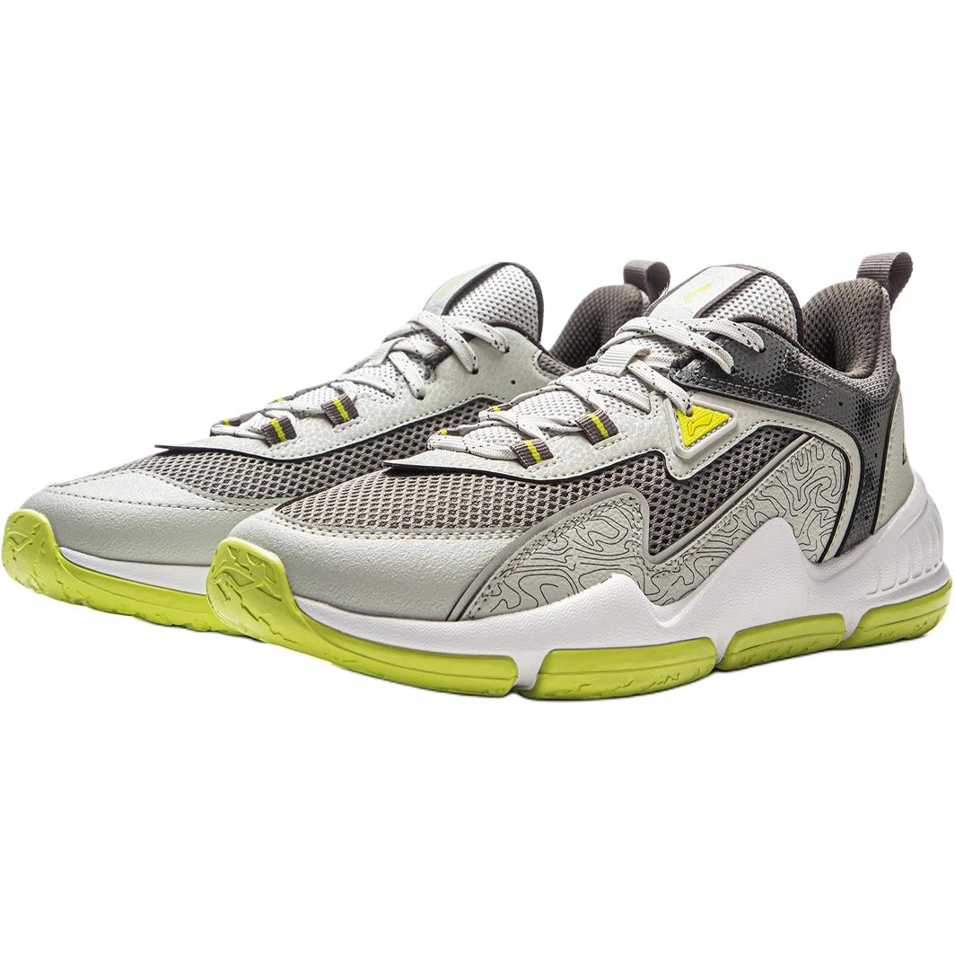 LiNing Young Basketball Shoes 'Gray Green' 「Kids」