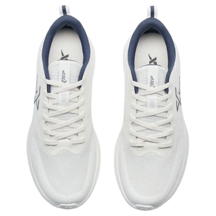 XTEP Men's Low Top Running Shoes in White Blue