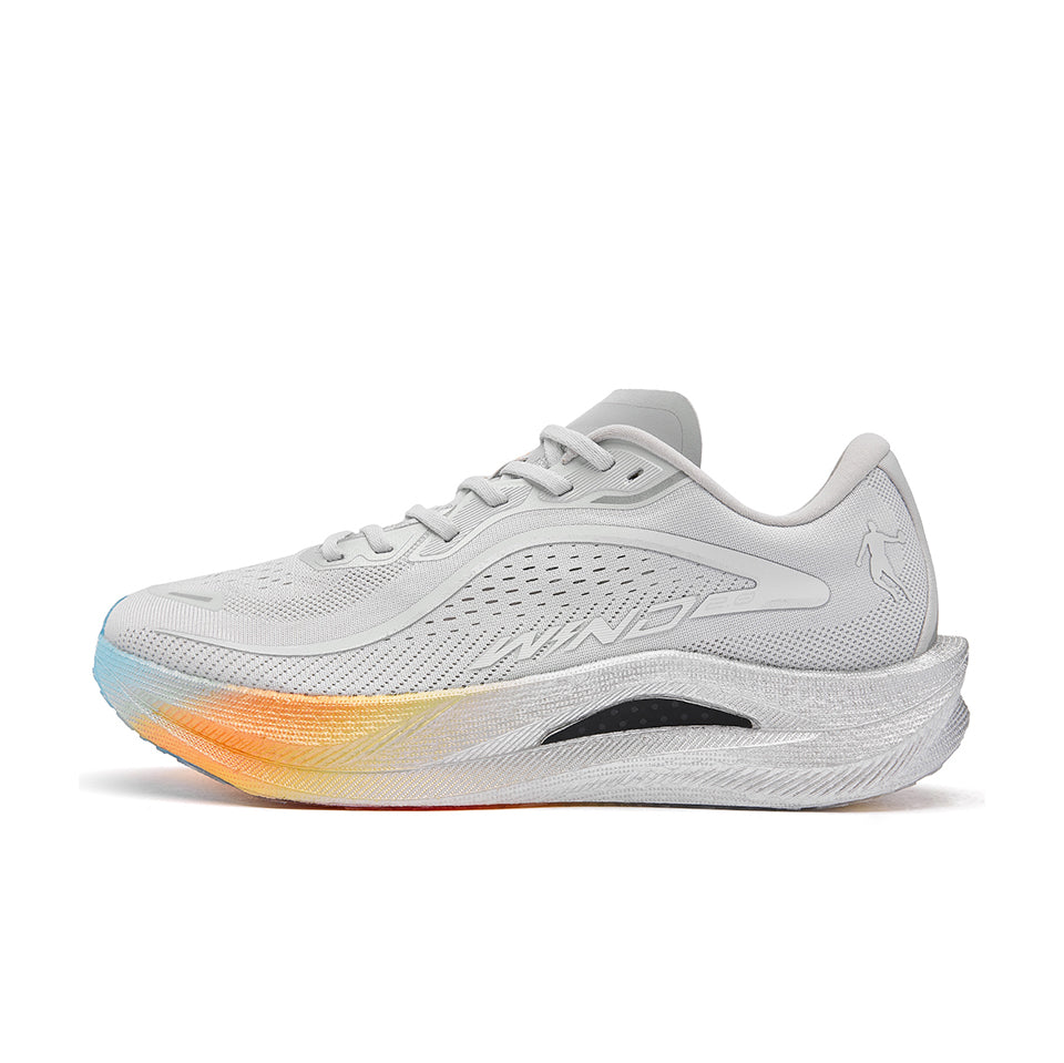 QIAODAN Wind-Running 2.0 Running Shoes 'Gray Silver'「Women」